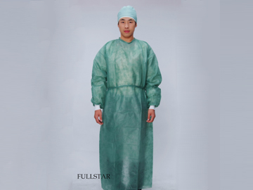 F302 Surgical Gown with Knitted Cuffs